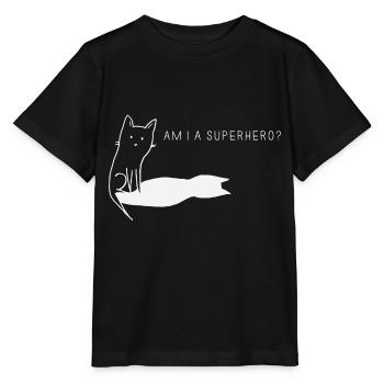 Superhero - Stanley/Stella MINI CREATOR Kids’ T-Shirt - black - Front - Mikhail (115cm)