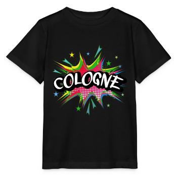 Cologne Cologne Allemagne Ville Pop Art Comic Art - T-shirt bio MINI CREATOR Stanley/Stella Enfant - noir - Devant - Mikhail (115cm)