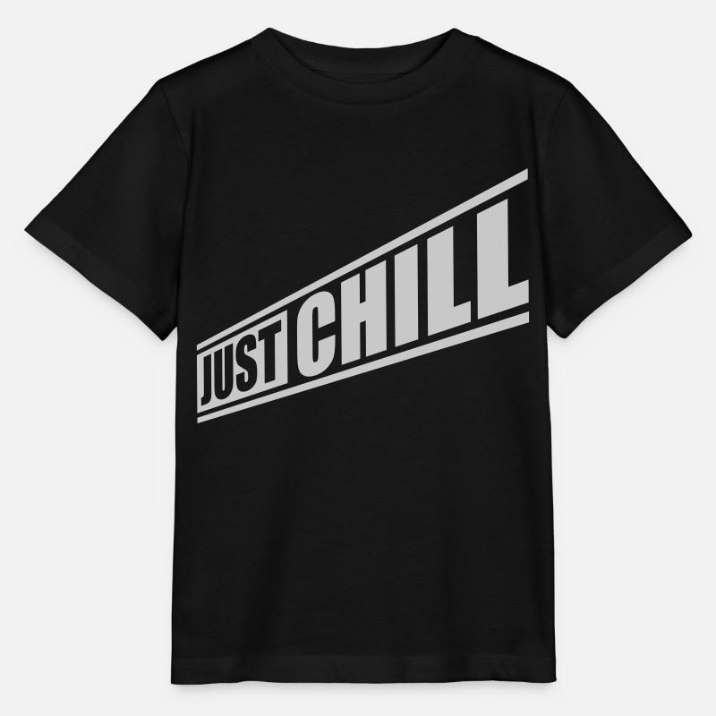 Laziness Just Chill Logo - T-shirt bio MINI CREATOR Stanley/Stella Enfant - noir