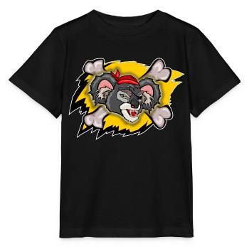 böser Koala Bär Angriff - Stanley/Stella Kinder T-Shirt MINI CREATOR  - Schwarz - Vorne - Mikhail (115cm)