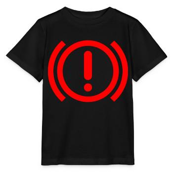 Voyant d’avertissement de frein du tableau de bord - T-shirt bio MINI CREATOR Stanley/Stella Enfant - noir - Devant - Mikhail (115cm)
