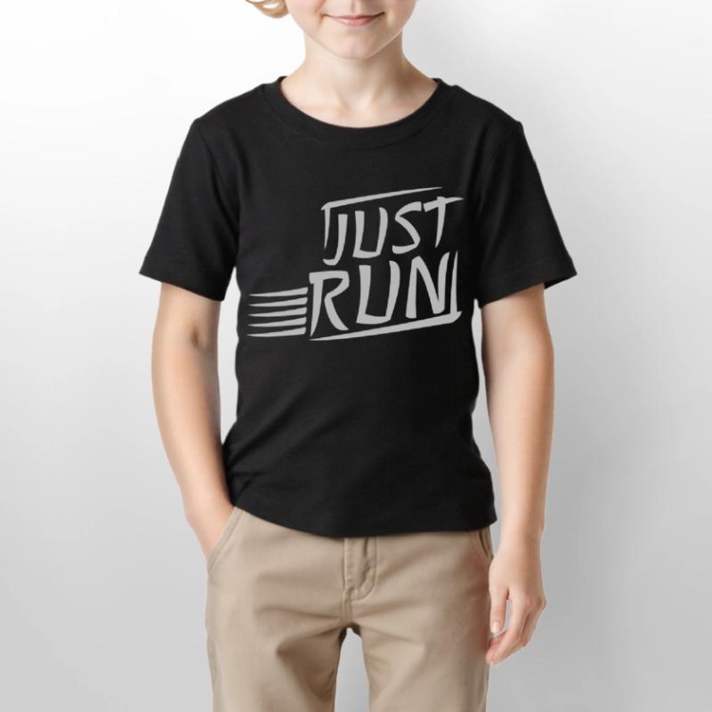Devise Just Run Design T-shirt bio MINI CREATOR Stanley/Stella Enfant