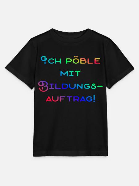 Pöbliger Bildungsauftrag - Stanley/Stella Kinder T-Shirt MINI CREATOR  - Schwarz