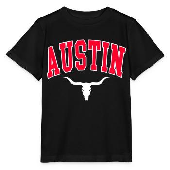 Austin Longhorn - Stanley/Stella MINI CREATOR Kids’ T-Shirt - black - Front - Mikhail (115cm)