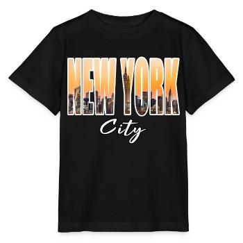 ville de New York - T-shirt bio MINI CREATOR Stanley/Stella Enfant - noir - Devant - Mikhail (115cm)