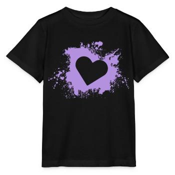 Herz - Stanley/Stella Kinder T-Shirt MINI CREATOR  - Schwarz - Vorne - Mikhail (115cm)