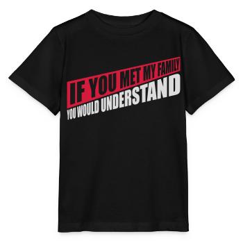 you would understand quote - Stanley/Stella MINI CREATOR Kids’ T-Shirt - black - Front - Mikhail (115cm)