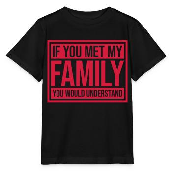 you would understand quote - Stanley/Stella MINI CREATOR Kids’ T-Shirt - black - Front - Mikhail (115cm)