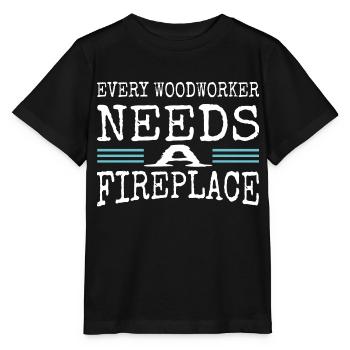 citation tronçonneuse arbre bûcheron bûcheron - T-shirt bio MINI CREATOR Stanley/Stella Enfant - noir - Devant - Mikhail (115cm)