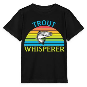 Fishermen Fishing Fishing Fishing Anglers Fish Fish - Stanley/Stella MINI CREATOR Kids’ T-Shirt - black - Front - Mikhail (115cm)