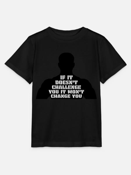 Séance d’entraînement Fitness Motivation Citation - T-shirt bio MINI CREATOR Stanley/Stella Enfant - noir