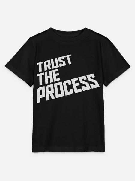 trust the process Zitat - Stanley/Stella Kinder T-Shirt MINI CREATOR - Schwarz