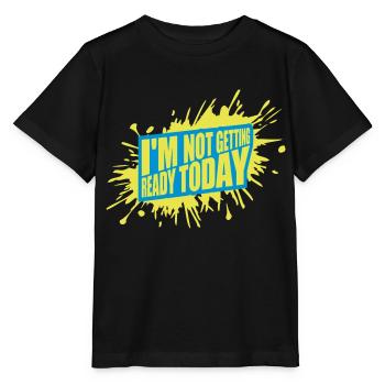ne pas se préparer aujourd’hui - T-shirt bio MINI CREATOR Stanley/Stella Enfant - noir - Devant - Mikhail (115cm)