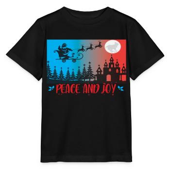 Paix et joie - T-shirt bio MINI CREATOR Stanley/Stella Enfant - noir - Devant - Mikhail (115cm)