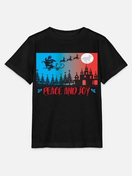 Peace and Joy - Stanley/Stella Kinder T-Shirt MINI CREATOR  - Schwarz