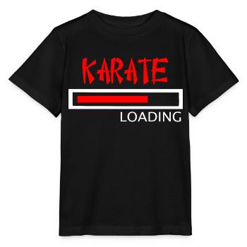 karate loading - Stanley/Stella MINI CREATOR Kids’ T-Shirt - black - Front - Mikhail (115cm)
