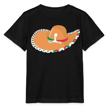 Mexikanischer Hut - Stanley/Stella Kinder T-Shirt MINI CREATOR  - Schwarz - Vorne - Mikhail (115cm)