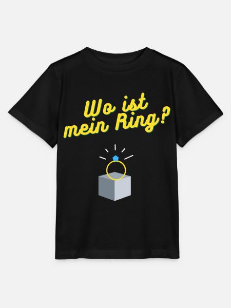 Wo ist mein Ring? - Stanley/Stella Kinder T-Shirt MINI CREATOR - Schwarz