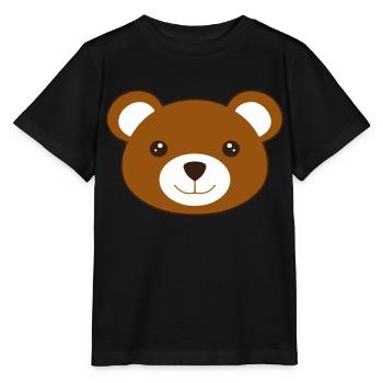 Teddybär - Stanley/Stella Kinder T-Shirt MINI CREATOR  - Schwarz - Vorne - Mikhail (115cm)