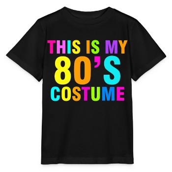 C’est mon costume des années 80 rétro vintage - T-shirt bio MINI CREATOR Stanley/Stella Enfant - noir - Devant - Mikhail (115cm)