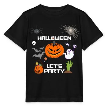 Halloween faisons la fête 🎃 Halloween Let's Party - T-shirt bio MINI CREATOR Stanley/Stella Enfant - noir - Devant - Mikhail (115cm)