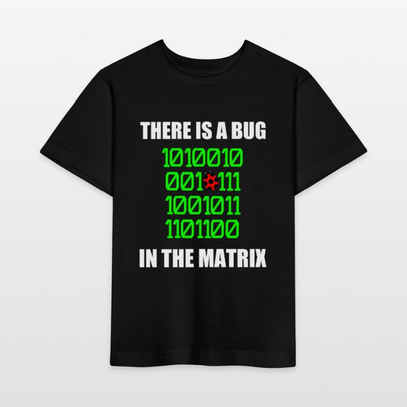 There is a bug in matrix ladybug pun, binary Stanley/Stella MINI CREATOR Kids’ T-Shirt