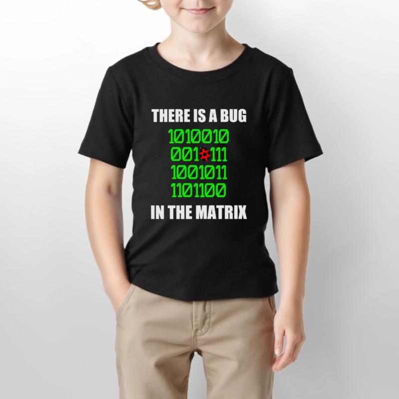 There is a bug in matrix ladybug pun, binary Stanley/Stella MINI CREATOR Kids’ T-Shirt