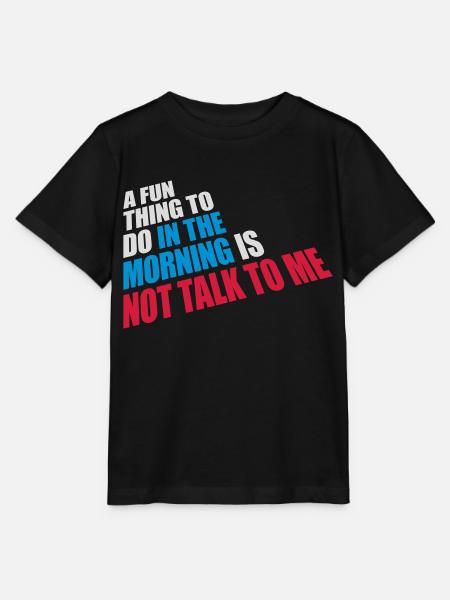 not talk to me - Stanley/Stella Kinder T-Shirt MINI CREATOR - Schwarz