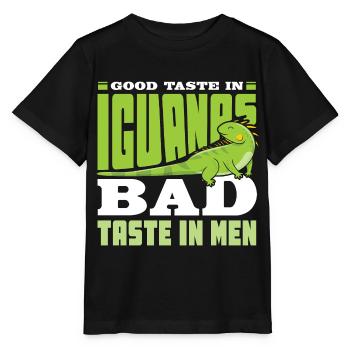 Good Taste in Iguanas bad taste in men - Stanley/Stella Kinder T-Shirt MINI CREATOR  - Schwarz - Vorne - Mikhail (115cm)