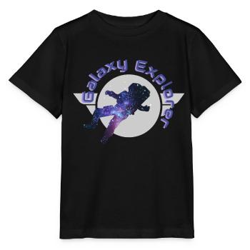 Galaxy Explorer Galaxy Space Astronaut Cadeau - T-shirt bio MINI CREATOR Stanley/Stella Enfant - noir - Devant - Mikhail (115cm)