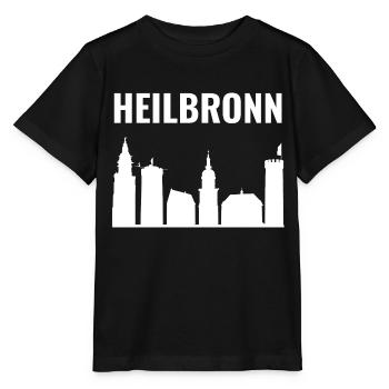 Heilbronn Skyline Collage - T-shirt bio MINI CREATOR Stanley/Stella Enfant - noir - Devant - Mikhail (115cm)