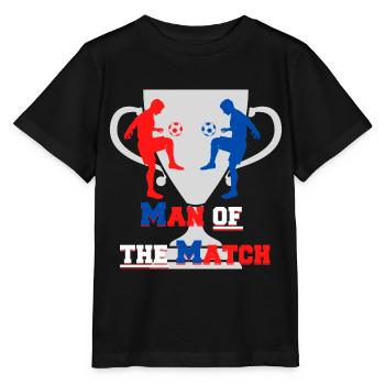 Fußball Sport - Man of the Match - Kinder Fußball - Stanley/Stella Kinder T-Shirt MINI CREATOR  - Schwarz - Vorne - Mikhail (115cm)