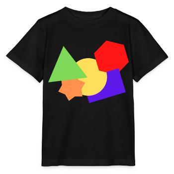 Formen bunt - Stanley/Stella Kinder T-Shirt MINI CREATOR  - Schwarz - Vorne - Mikhail (115cm)