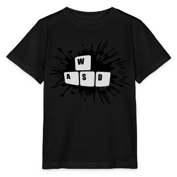 Tastatur Tasten Gamer WASD - Stanley/Stella Kinder T-Shirt MINI CREATOR  - Schwarz - Vorne - Mikhail (115cm)