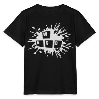 PC Computer WASD Tastatur - Stanley/Stella Kinder T-Shirt MINI CREATOR  - Schwarz - Vorne - Mikhail (115cm)