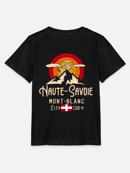 Haute savoie - T-shirt bio MINI CREATOR Stanley/Stella Enfant - noir