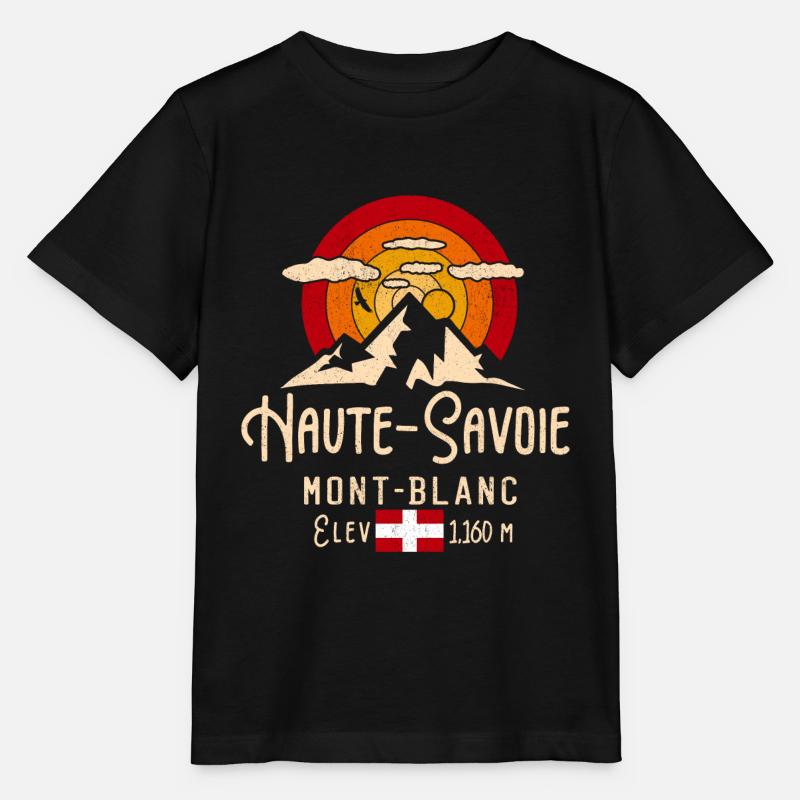 Haute savoie - T-shirt bio MINI CREATOR Stanley/Stella Enfant - noir