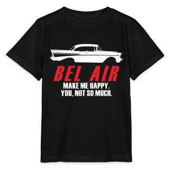 BEL AIR MACHEN MICH GLÜCKLICH DICH NICHT SO SEHR - Stanley/Stella Kinder T-Shirt MINI CREATOR  - Schwarz - Vorne - Mikhail (115cm)
