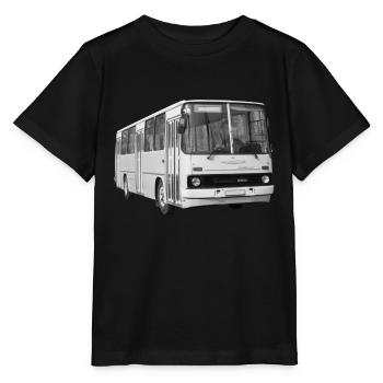 Ikarus 260 Bus Hungary GDR Ostalgie - Stanley/Stella MINI CREATOR Kids’ T-Shirt - black - Front - Mikhail (115cm)