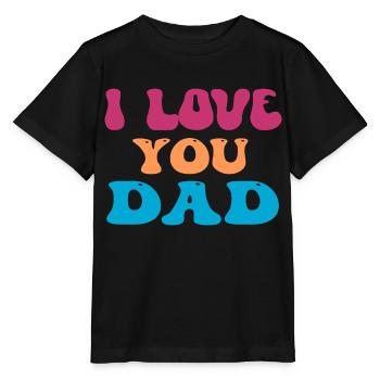 Je t’aime papa - T-shirt bio MINI CREATOR Stanley/Stella Enfant - noir - Devant - Mikhail (115cm)