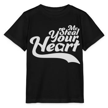 Mr steal your heart - Stanley/Stella MINI CREATOR Kids’ T-Shirt - black - Front - Mikhail (115cm)