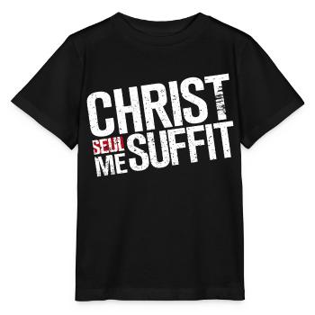 CHRIST SEUL ME SUFFIT - T-shirt bio MINI CREATOR Stanley/Stella Enfant - noir - Devant - Mikhail (115cm)