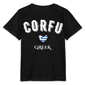 Griechisches Korfu - Stanley/Stella Kinder T-Shirt MINI CREATOR  - Schwarz - Vorne - Mikhail (115cm)