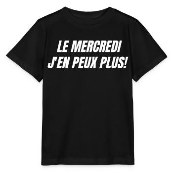 Le mercredi j'en peux plus - T-shirt bio MINI CREATOR Stanley/Stella Enfant - noir - Devant - Mikhail (115cm)