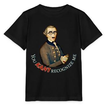 Lustiger Philosoph: Kann Immanuel Kant nicht erkennen - Stanley/Stella Kinder T-Shirt MINI CREATOR  - Schwarz - Vorne - Mikhail (115cm)