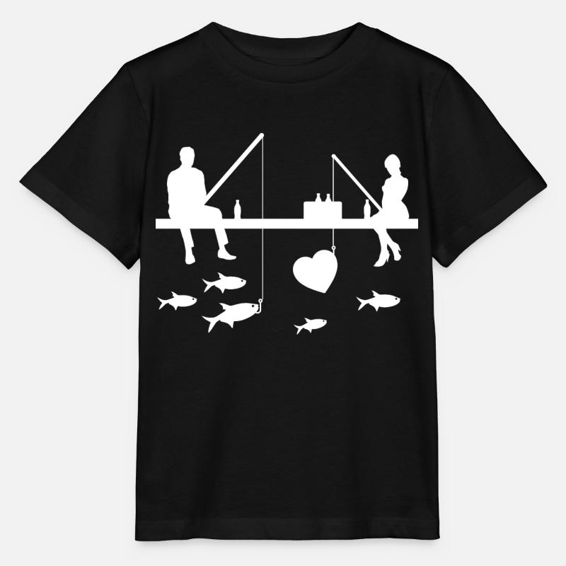 Angeln - Stanley/Stella Kinder T-Shirt MINI CREATOR  - Schwarz