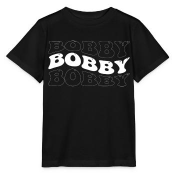 Drôle Bobby Groovy 4 Hommes Femmes Cool Bobby Tie Dye - T-shirt bio MINI CREATOR Stanley/Stella Enfant - noir - Devant - Mikhail (115cm)