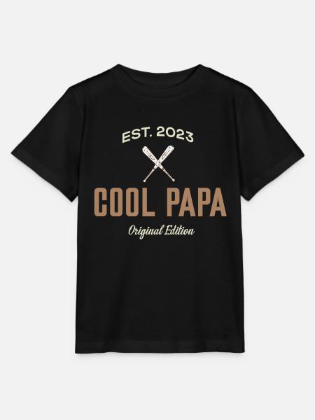 cool papa - T-shirt bio MINI CREATOR Stanley/Stella Enfant - noir
