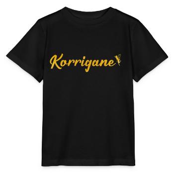 Gold korrigane - T-shirt bio MINI CREATOR Stanley/Stella Enfant - noir - Devant - Mikhail (115cm)
