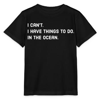 Dicton de l’océan - T-shirt bio MINI CREATOR Stanley/Stella Enfant - noir - Devant - Mikhail (115cm)